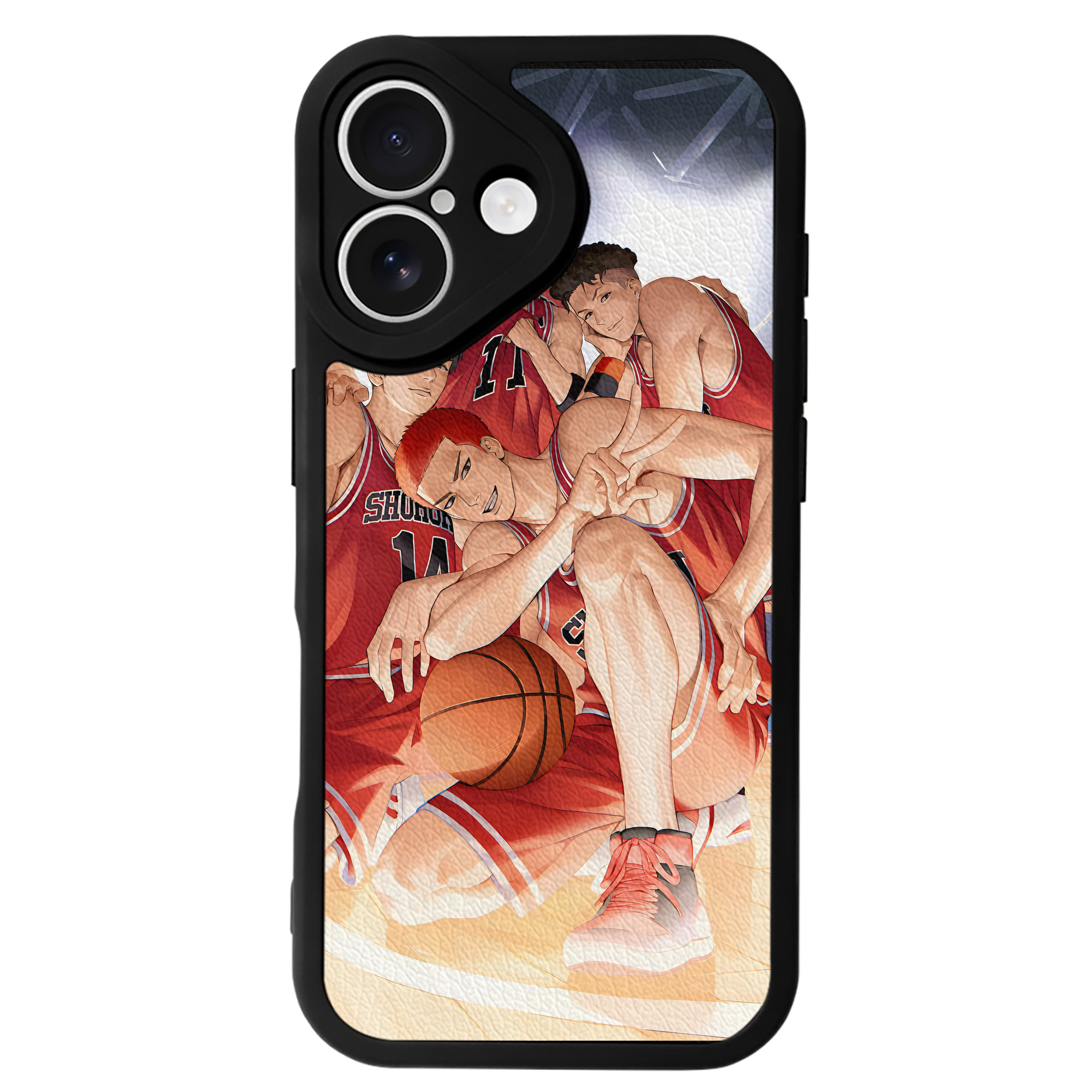 （画像用） SLAM DUNK／スラムダンク 【iPhone 16シリーズ対応】シリコンスマホケース（レザー調） 材質：シリコン